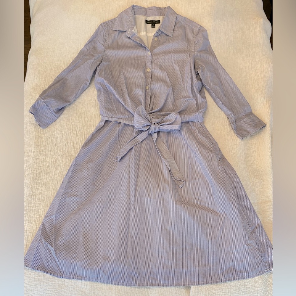 Banana Republic tie-front dress, nursing friendly
